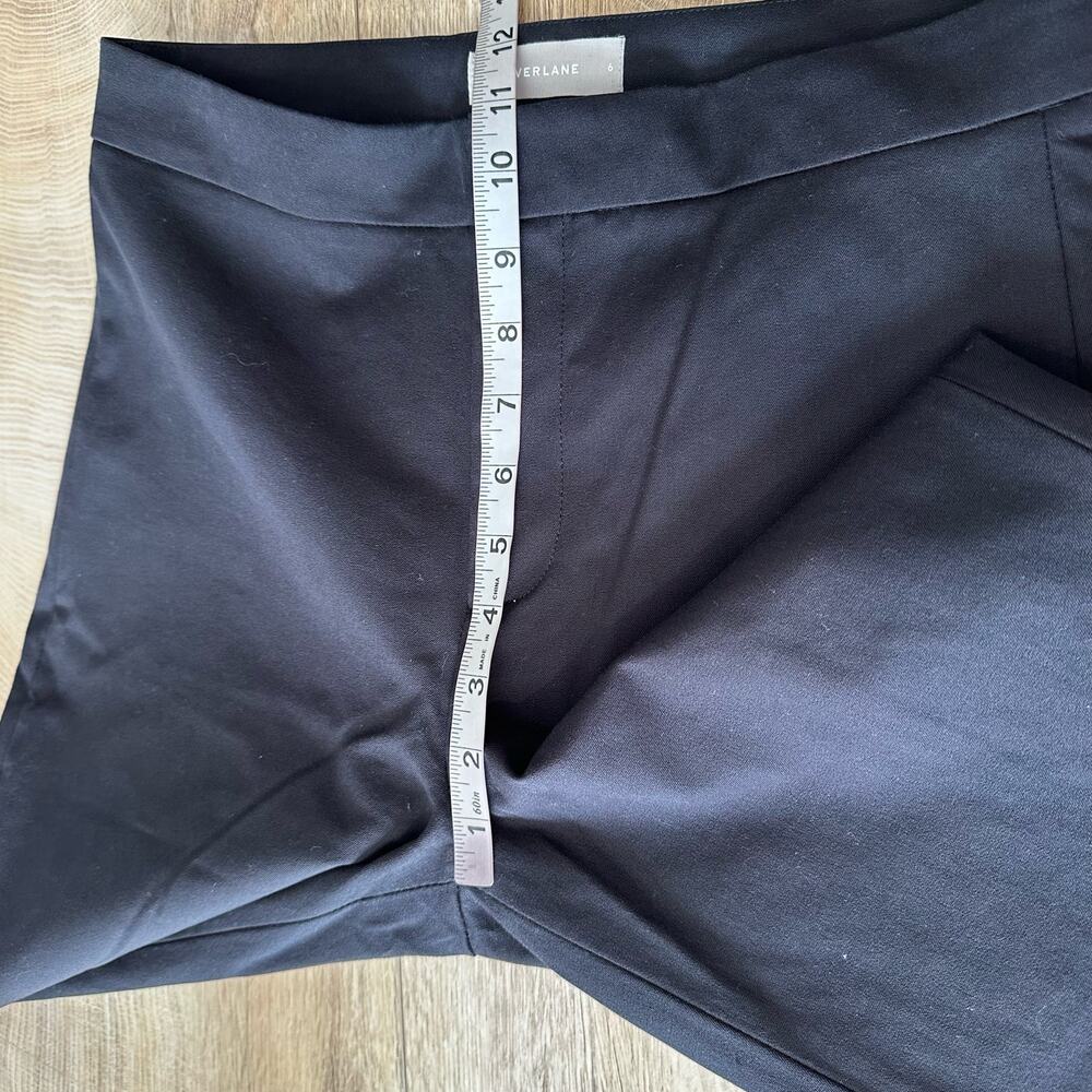 Everlane The Fixed Waist Stretch Cotton Pant Black 6 - Picture 7 of 8